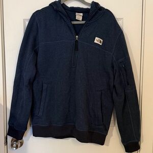 The North Face Sherpa-lined Hoodie Jacket Men’s Size L Navy Blue